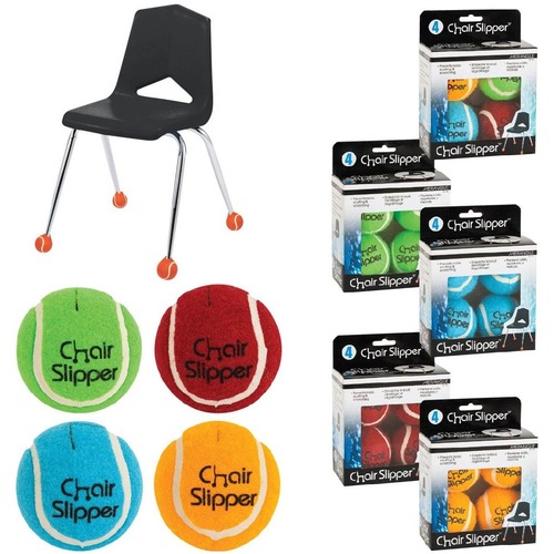 Merangue 4pk Assorted Colour Chair Slippers - 1 / Pack = MGE745950