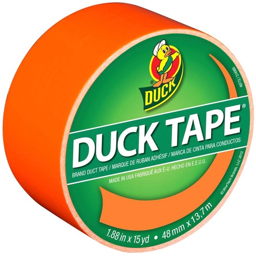 Duck Coloured Duck Tape - 15 yd (13.7 m) Length x 1.89" (48 mm) Width - 1 Each - Neon Orange