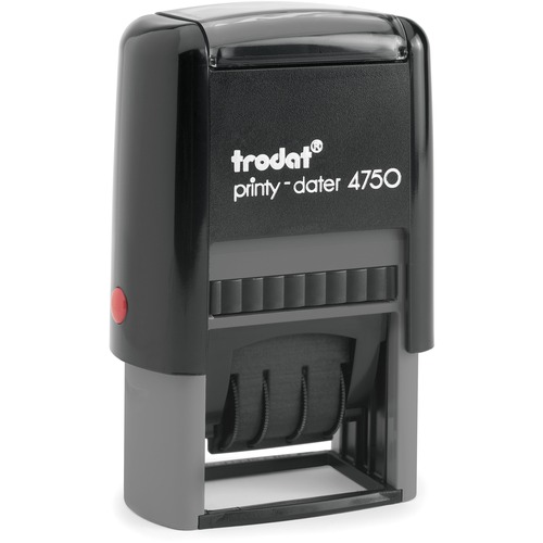 Trodat Printy Dater 4750 Self-Inking Date Stamp - Date StampPlastic Case - 1 Each