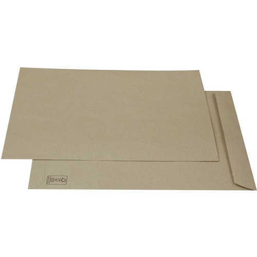 Supremex Recycled Kraft Envelope - 9 1/2" Width x 6 1/2" Length - 24 lb - Kraft - 100 / Pack - Natural