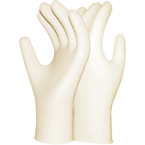 RONCO Latex Gloves - Medium Size - Latex - Disposable, Powder-free - 100 / Box
