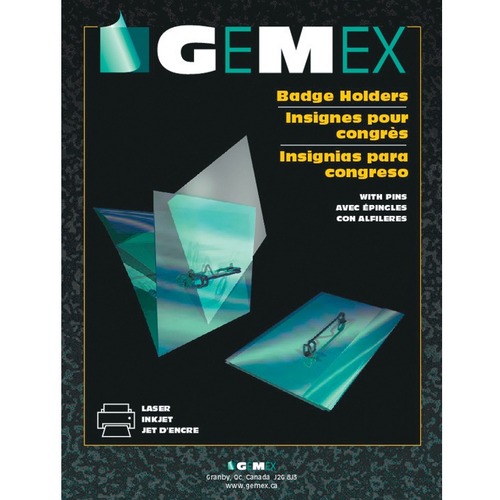 Insignes d'identification avec &eacute;pinglette - Gemex