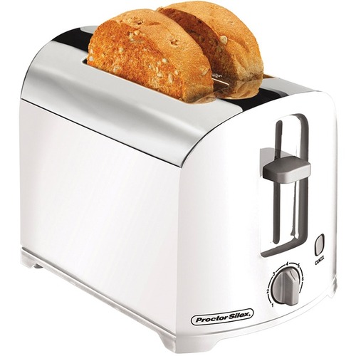 Proctor Silex 2-Slice Toaster - Toast - Chrome, White -  - PSX22632