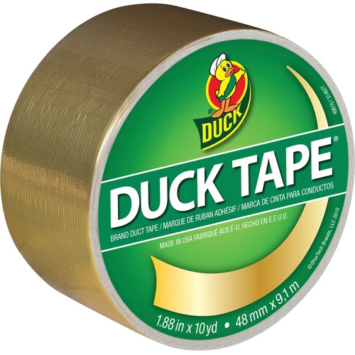 Duck Coloured Duck Tape - 29.9 ft (9.1 m) Length x 1.89" (48 mm) Width - 1 Each - Gold - Duct Tapes - DUC280748