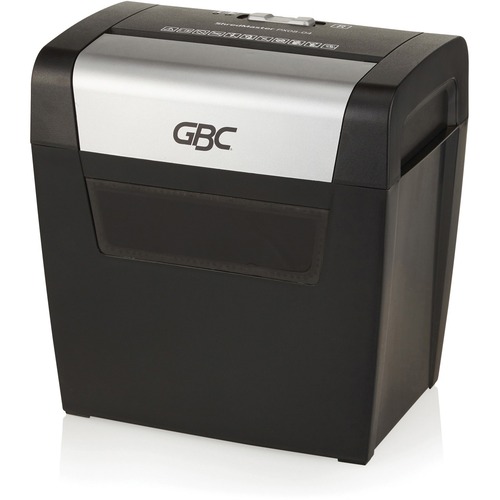 GBC Cross-cut ShredMaster PX08-04 Shredder - Non-continuous Shredder - Cross Cut - 8 Per Pass - for shredding Paper, Staples, Paper Clip - 0.2" x 1.7" Shred Size - P-3 - 3 Minute Run Time - 15 L Wastebin Capacity - Cross-Cut/Confetti-Cut Shredders - GBC1757404