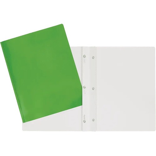 Geocan Letter Report Cover - 8 1/2" x 11" - 100 Sheet Capacity - 3 Fastener(s) - Green - 1 Each = GCI34000GN
