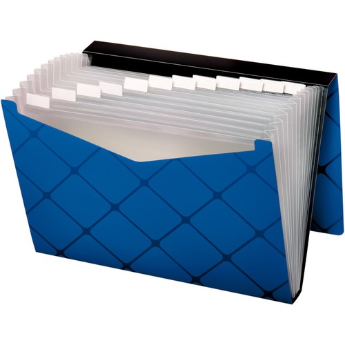 Pendaflex Letter Expanding File - 8 1/2" x 11" - 13 Pocket(s) - Blue - 1 Each = PFX39624BE