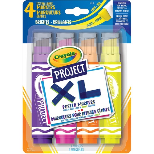 Crayola Project XL Giant Markers - 4 / Pack -  - CYO560482