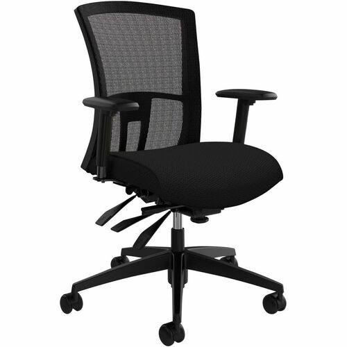 Offices To Go Vion Chair - Mesh Back - Mid Back - Black - 1 Each -  - GLB576637