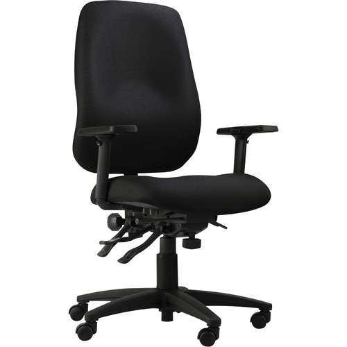 Horizon Cierra 660-03 Executive Chair - Black Molded Foam Seat - Black Back - Hardwood Plywood Frame - Mid Back - 5-star Base - Armrest - 1 Each = HZN377358