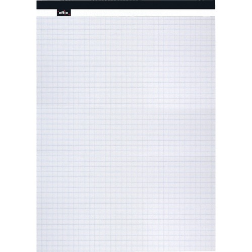 Offix Figuring Pad - 50 Sheets - Quad Ruled - Letter - 8 1/2" x 11" - 1 Each