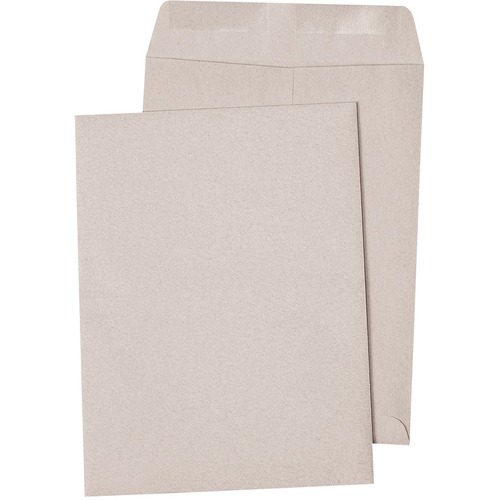 Press to Seal Kraft Catalogue Envelope - #7 - 12" W x 9" L - 24 lb - Gummed Flap - 500 / Box - Business Envelopes - SPX291062