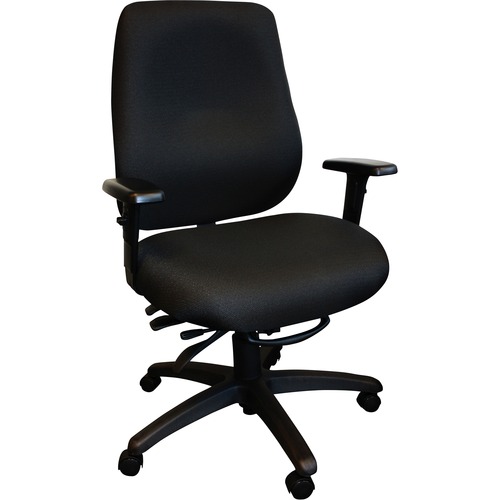 Horizon Fenwick 690-01HDSS-WAAT Management Chair - Black High Density Foam (HDF) Seat - Black High Density Foam (HDF) Back - Mid Back - 5-star Base - Armrest - 1 Each = HZN350504