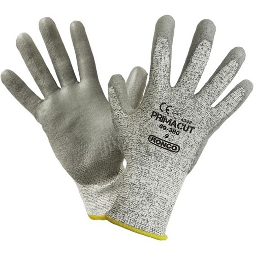 PrimaCut Work Gloves - Polyurethane Coating - 10 Size Number - Extra Large Size.