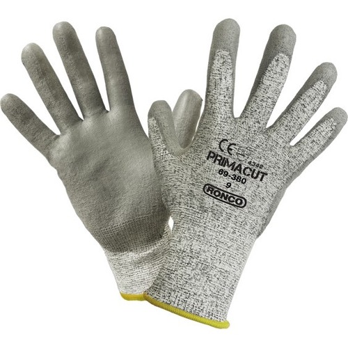 PrimaCut Work Gloves - Polyurethane Coating - 11 Size Number - XXL Size.