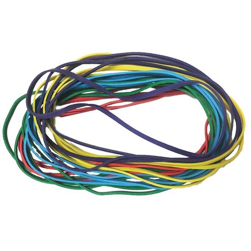 VLB Elastic Rubber Bands - 7" (177.80 mm) Width - 0.13" (3.18 mm) Thickness - 1 / Box - Rubber - Assorted = VLB80125