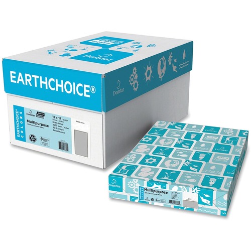Domtar EarthChoice Colored Paper - Gray - Tabloid - 11" x 17" - 20 lb Basis Weight - 500 / Pack