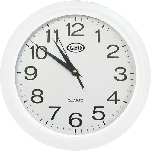 Geocan Wall Clock - Analog - Quartz - White - Wall Clocks - GCI81042W