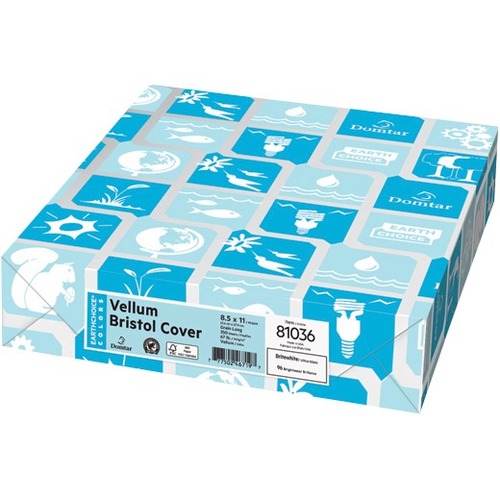 Domtar EarthChoice Copy & Multipurpose Paper - White - Letter - 8 1/2" x 11" - 65 lb Basis Weight - Vellum - 250 / Pack - Copy & Multi-use White Paper - DMR82880