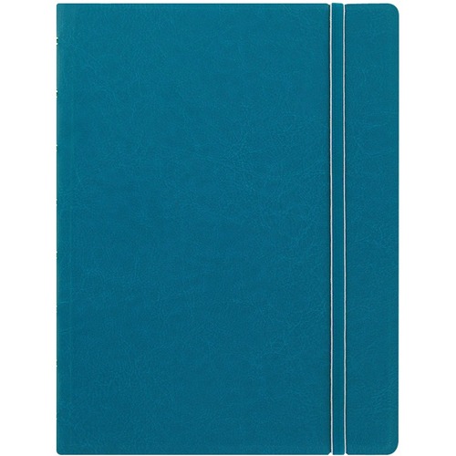 Filofax Refillable Notebook - 56 Sheets - Twin Wirebound - Ruled Margin - Folio - 10 7/8" x 8 1/2" - Cream Paper - Refillable, Elastic Closure, Storage Pocket, Page Marker, Indexed - Recycled - 1 Each = BLIB115106U