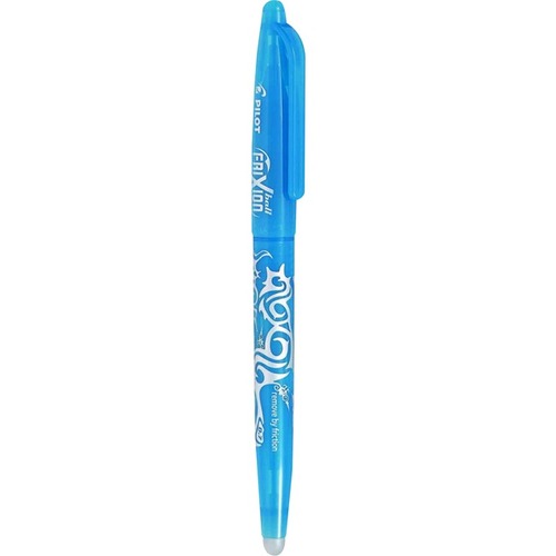 Pilot FriXion Ball Erasable Gel Rollerball Pen - 0.7 mm Pen Point Size - Refillable - Turquoise Thermosensitive Gel Ink Ink - Rubber Tip - 12/Box