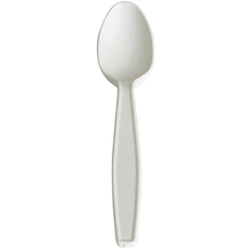 Eco Guardian Spoon - 50 Piece(s) - 20/Pack - 50 x Teaspoon - 6" Length Teaspoon - Disposable - White