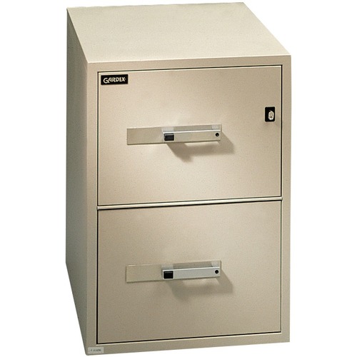 Gardex Classic GF-200 File Cabinet - 19.8" x 31" x 28" - 2 x Drawer(s) - 9.53" (242 mm) Drawer Height 15" (381 mm) Drawer Width 25.98" (660 mm) Drawer Depth - Legal - Vertical - Fire Resistant, Ball-bearing Suspension, Durable, Scratch Resistant, Lockable - Insulated File Cabinets - GDXGF200PU