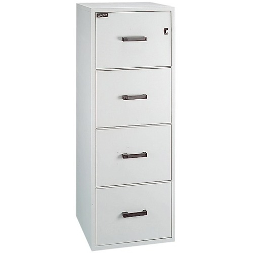 Gardex Classic GF-25-4 File Cabinet - 19.8" x 25" x 54" - 4 x Drawer(s) - 9.53" (242 mm) Drawer Height 15" (381 mm) Drawer Width 20" (508 mm) Drawer Depth - Legal - Vertical - Fire Resistant, Ball-bearing Suspension, Locking System, Scratch Resistant, Dur