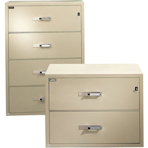 Gardex Classic GL-402 File Cabinet - 38.8" x 23.5" x 29.1" - 2 x Drawer(s) - 9.53" (242 mm) Drawer Height 32.48" (825 mm) Drawer Width 15.47" (393 mm) Drawer Depth - Letter, Legal - Lateral - Fire Resistant, Full Drawer Extension, Ball Bearing Slide, Lock - Insulated File Cabinets - GDXGL402PU