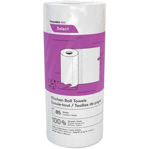 Cascades PRO Select™ Kitchen Roll Towels - 2 Ply - 30 Rolls Per Container - 30 / Box