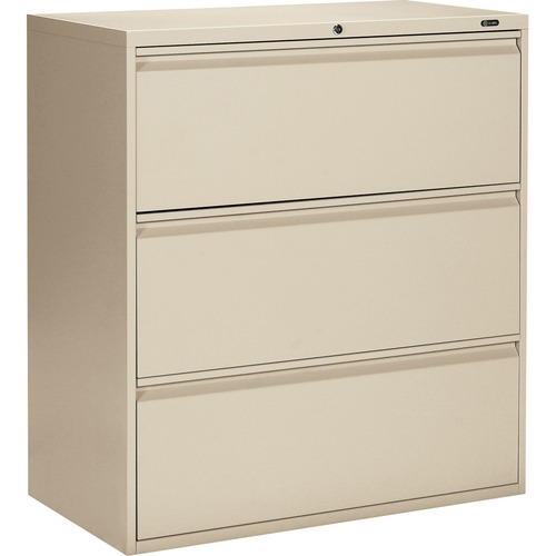Offices To Go 3 Drawer High Lateral Cabinet - 36" x 19.3" x 39.1" - 3 x Drawer(s) for File - Lateral - Interlocking, Lockable, Leveling Glide - Nevada - Metal = GLB315671