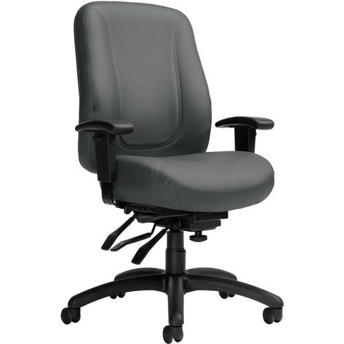 Offices To Go Overtime | High Back Luxhide Multi-Tilter - Luxhide, Bonded Leather Seat - Luxhide, Bonded Leather Back - High Back - 1 Each = GLB138115