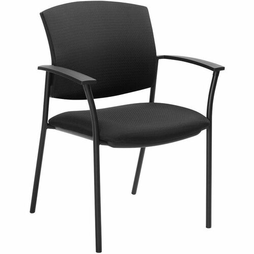 Offices To Go Ibex | Upholstered Seat & Back Guest Chair - Polyester Seat - Polyester Back - Black - 1 Each = GLB253831
