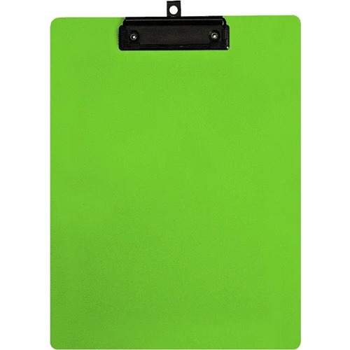 Geocan Letter Size Writing Board, Green - 8 1/2" x 11" - Plastic, Polypropylene - Green - 1 Each = GCIPCB14811GN