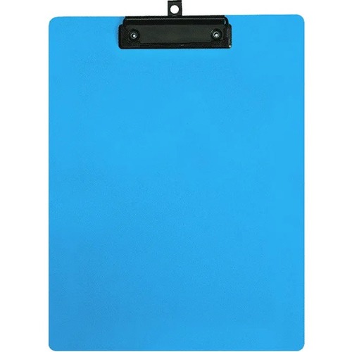 Geocan Letter Size Writing Board, Light Blue - 8 1/2" x 11" - Plastic, Polypropylene - Light Blue - 1 Each