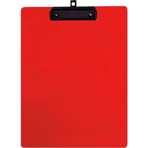 Geocan Letter Size Writing Board, Red - 8 1/2" x 11" - Plastic, Polypropylene - Red - 1 Each