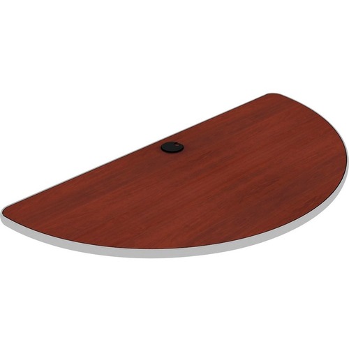Star Tucana Conference Table - Half Round Top - 1" Table Top Thickness - Henna Cherry - Polyvinyl Chloride (PVC) = HTW143990