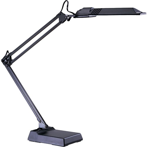 Dainolite Fluorescent Extended Reach Desk Lamp - 29" (736.60 mm) Height - 5" (127 mm) Width - 1 x 13 W LED, Fluorescent Bulb - Painted Black - Adjustable, Dimmable, Adjustable Height - Plastic - Desk Mountable, Table Top - Black, Black - for Desk, Table,  -  - DINULT133BMBK