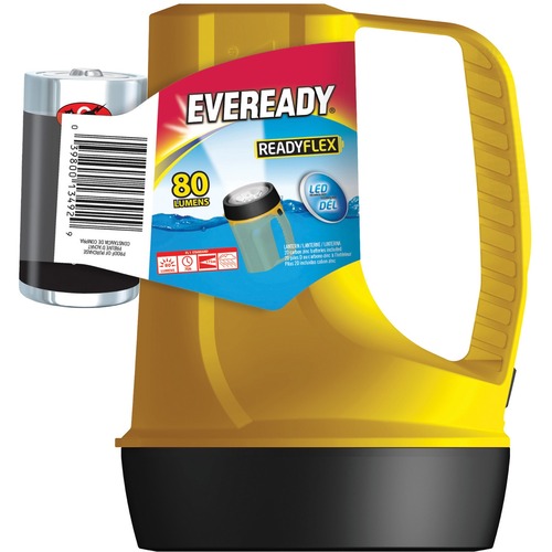 Eveready Readyflex Lantern - LED - 80 lm Lumen - Battery - Yellow - 1 Each = EVEEVGPLN45H