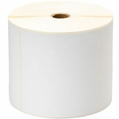 Brother 4in x 4in White Polypropylene Direct Thermal Label, Die Cut Roll - x 4" (101.60 mm) Width x 4" (101.60 mm) Length - Roll - Permanent Acrylic Adhesive - Direct Thermal, Thermal - Matte - White - Polypropylene - 730 / Roll - 8 / Case