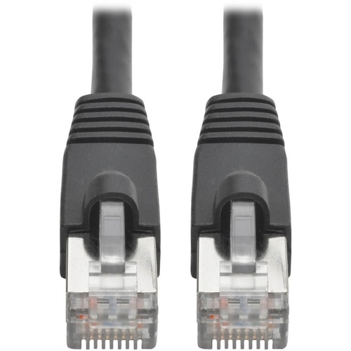 Tripp Lite Cat6a Ethernet Cable 10G STP Snagless Shielded PoE M/M Black 8ft - 8 ft Category 6a Network Cable for Network Device, Switch, Hub, Patch Panel, Router, Modem, VoIP Device, Surveillance Camera, Server, PoE-enabled Device - First End: 1 x RJ-45 M