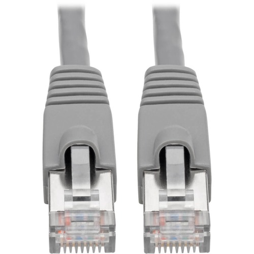 Tripp Lite Cat6a Ethernet Cable 10G STP Snagless Shielded PoE M/M Gray 15ft - 15 ft Category 6a Network Cable for Network Device, Switch, Hub, Patch Panel, Router, Modem, VoIP Device, Surveillance Camera, Server, PoE-enabled Device - First End: 1 x RJ-45 