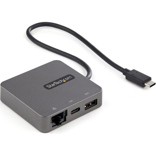 StarTech.com USB-C Multiport Adapter - USB 3.1 Gen 2 Type-C Mini Dock - USB-C to 4K HDMI or 1080p VGA - 10Gbps USB-A & USB-C, Ethernet - USB C multiport adapter 4K 30Hz HDMI or 1080p VGA video - USB 3.2 Gen 2 10Gbps Hub, Gigabit Ethernet - Mini travel doc