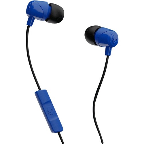 Skullcandy Jib Earbuds with Microphone - Stereo - Mini-phone (3.5mm) - Wired - 17 Ohm - 20 Hz - 20 kHz - Earbud - Binaural - In-ear - 3.94 ft Cable - Cobalt Blue
