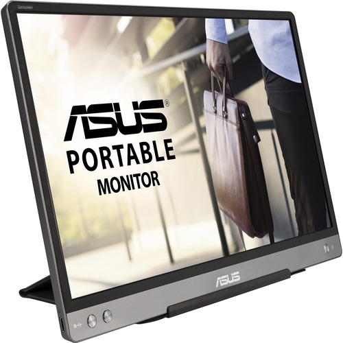 Asus ZenScreen MB14AC 14" Class Full HD LCD Monitor - 16:9 - Dark Gray - 14" Viewable - In-plane Switching (IPS) Technology - WLED Backlight - 1920 x 1080 - 250 Nit Maximum - 5 ms - GTG Refresh Rate