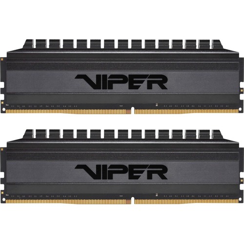 Patriot Memory Viper 4 Blackout Series 32GB (2 x 16GB) DDR4 SDRAM Memory Kit - For Motherboard, Desktop PC - 32 GB (2 x 16GB) - DDR4-3000/PC4-24000 DDR4 SDRAM - 3000 MHz - CL16 - 1.35 V - Retail - Non-ECC - Unbuffered, Unregistered - 288-pin - DIMM - Life
