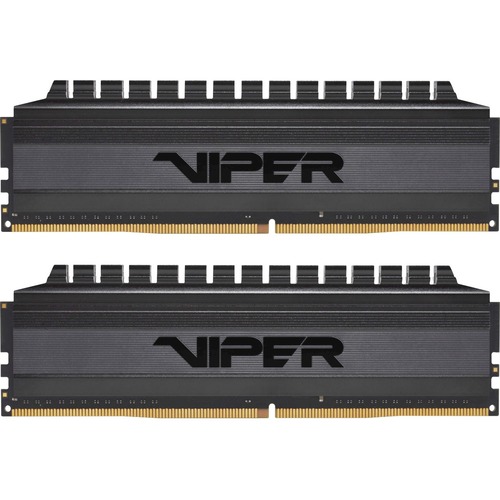 Patriot Memory Viper 4 Blackout 32GB (2 x 16GB) DDR4 SDRAM Memory Kit - For Desktop PC - 32 GB (2 x 16GB) - DDR4-3200/PC4-25600 DDR4 SDRAM - 3200 MHz - CL16 - 1.35 V - Retail - Non-ECC - Unbuffered - 288-pin - DIMM - Lifetime Warranty