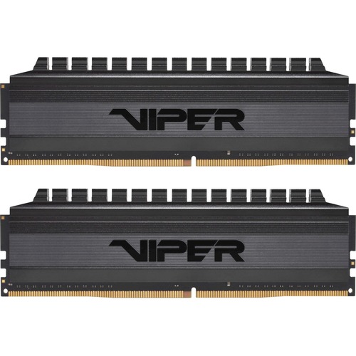 Patriot Memory Viper 4 Blackout 32GB (2 x 16GB) DDR4 SDRAM Memory Kit - For Desktop PC - 32 GB (2 x 16GB) - DDR4-3600/PC4-28800 DDR4 SDRAM - 3600 MHz - CL18 - 1.35 V - Retail - Non-ECC - Unbuffered - 288-pin - DIMM - Lifetime Warranty