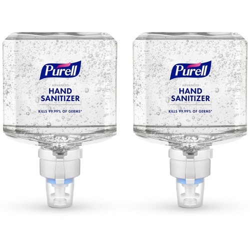 Gojo® Advanced Hand Sanitizer Gel Refill - Clean Scent - 40.6 fl oz (1200 mL) - Touchless Dispenser - Kill Germs - Hand, Skin - Clear - Hypoallergenic, Unscented, Refillable - 2 / Carton