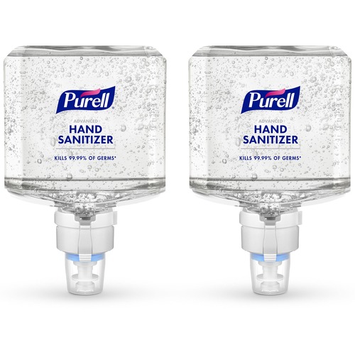 Gojo® Advanced Hand Sanitizer Gel Refill - Clean Scent - 40.6 fl oz (1200 mL) - Touchless Dispenser - Kill Germs - Hand, Skin, Healthcare - Clear - Hypoallergenic, Unscented, Refillable - 2 / Carton